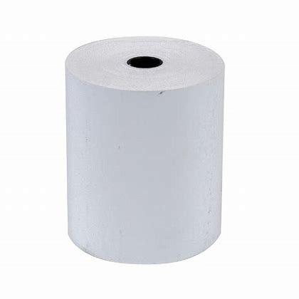 Single white thermal till roll